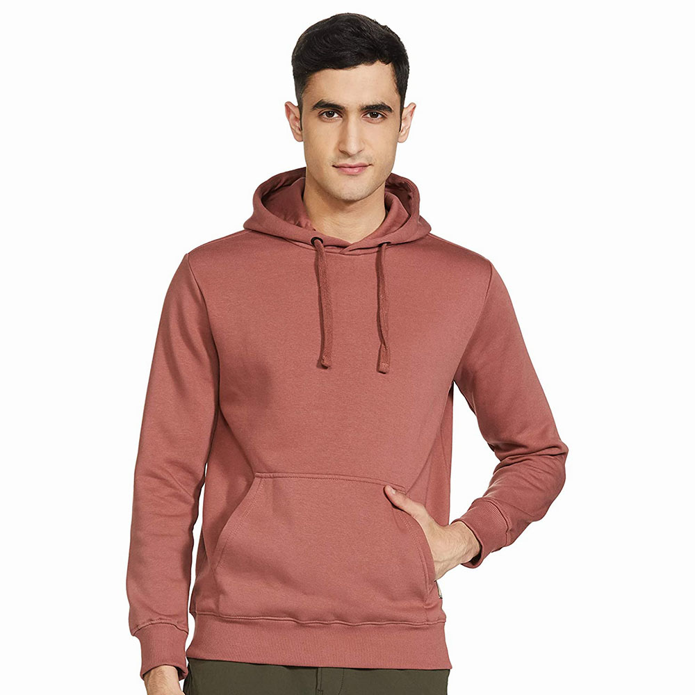 New Arrival Custom Wholesale Blank 300 Gsm Heavyweight 100% Cotton Fleece Pullover Men Hoodie In Bulk